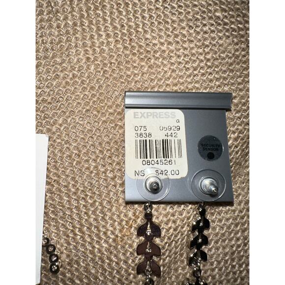 New Madewell Rhinestone Stud Earrings Express Green Silver Dangle $70 Bundle Lot - Picture 6 of 7